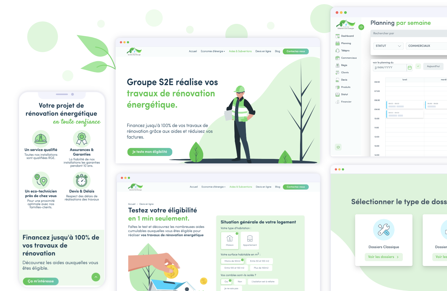 Groupe S2E - Développement de site web avec formulaire de contact et intranet de gestion
